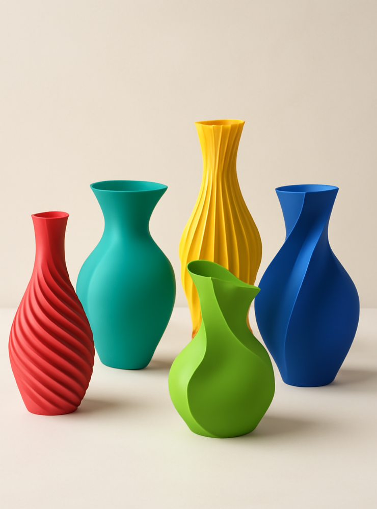 3D Printed Unique Vase - Kabir Decor Studio